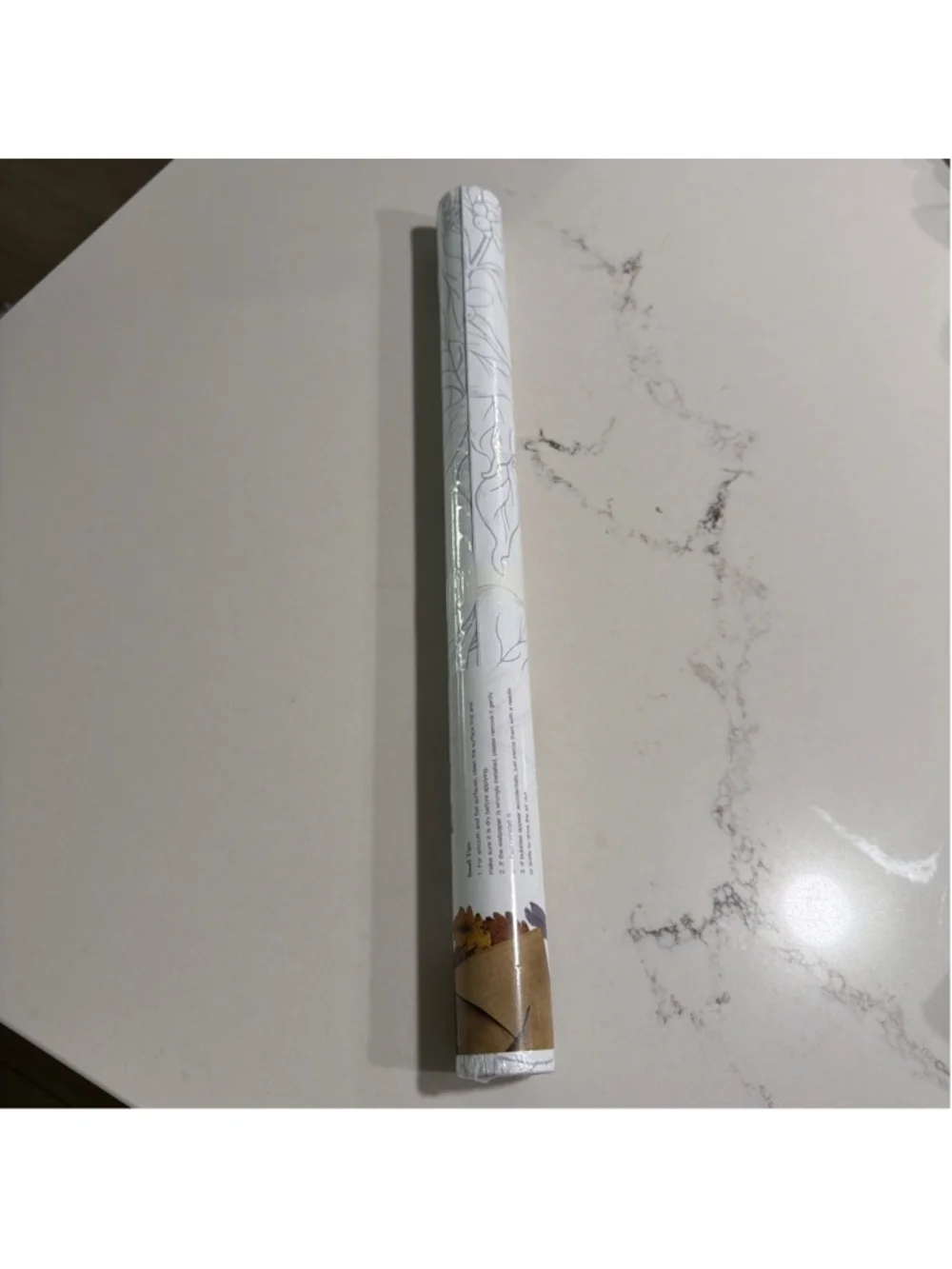 New Gray Floral Peel & Stick Adhesive Removable Wallpaper 17.3